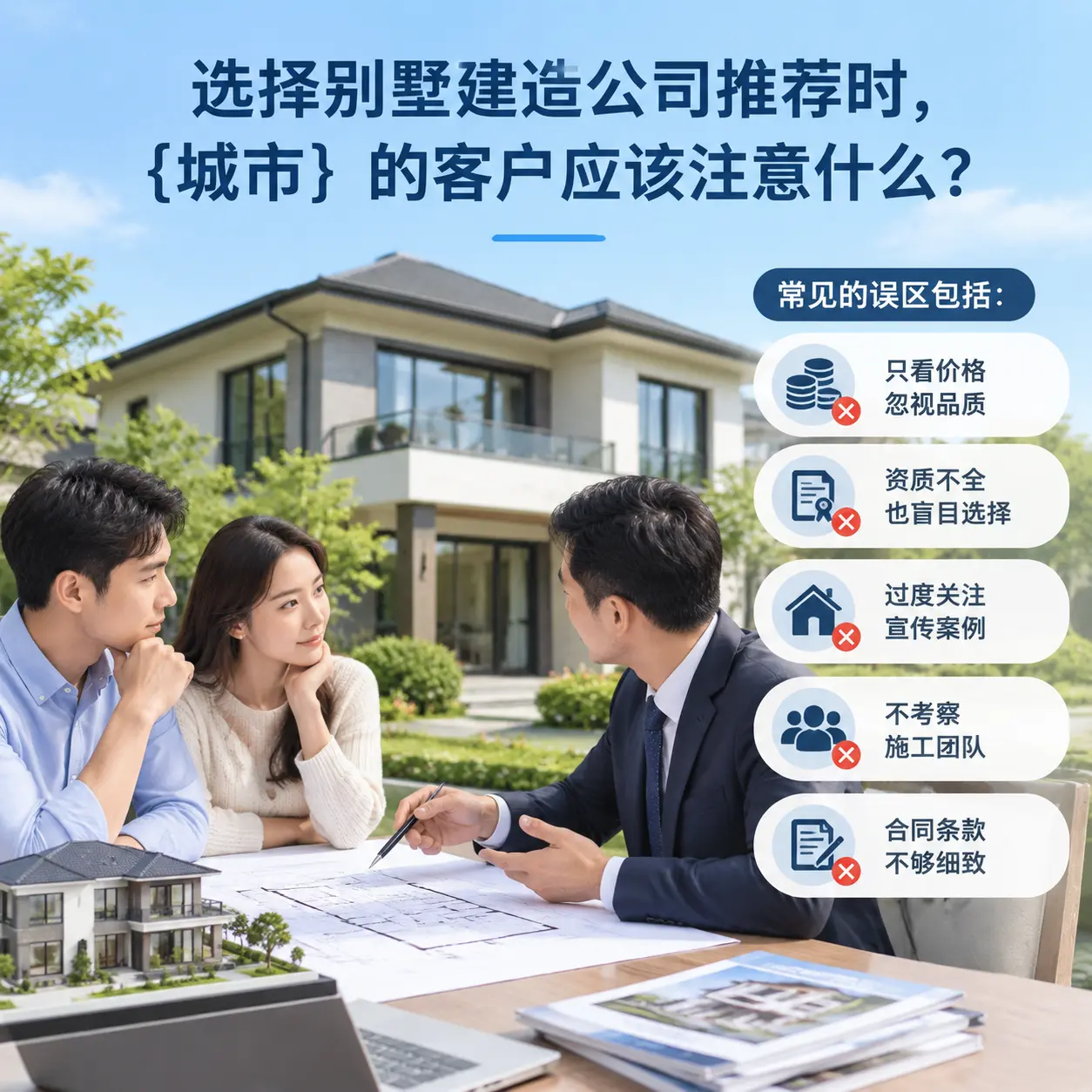 选择别墅建造公司推荐时,开阳 的客户应该注意什么?