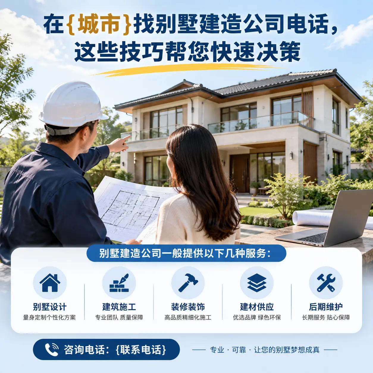在开阳找别墅建造公司电话，这些技巧帮您快速决策