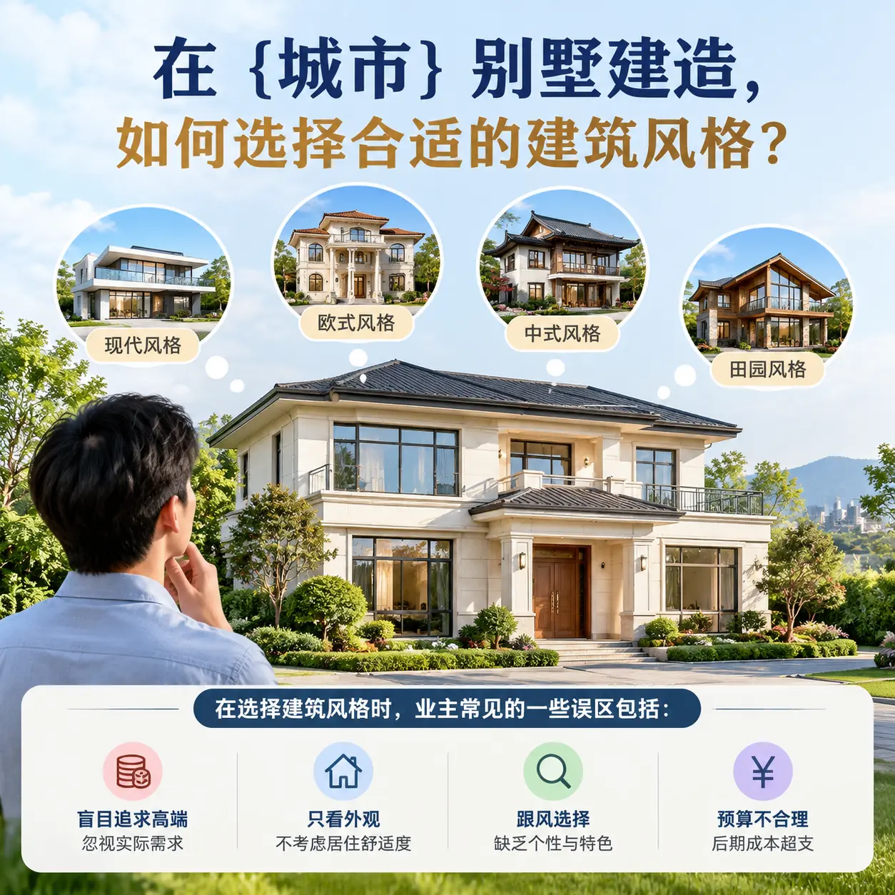 在 开阳 别墅建造,如何选择合适的建筑风格?