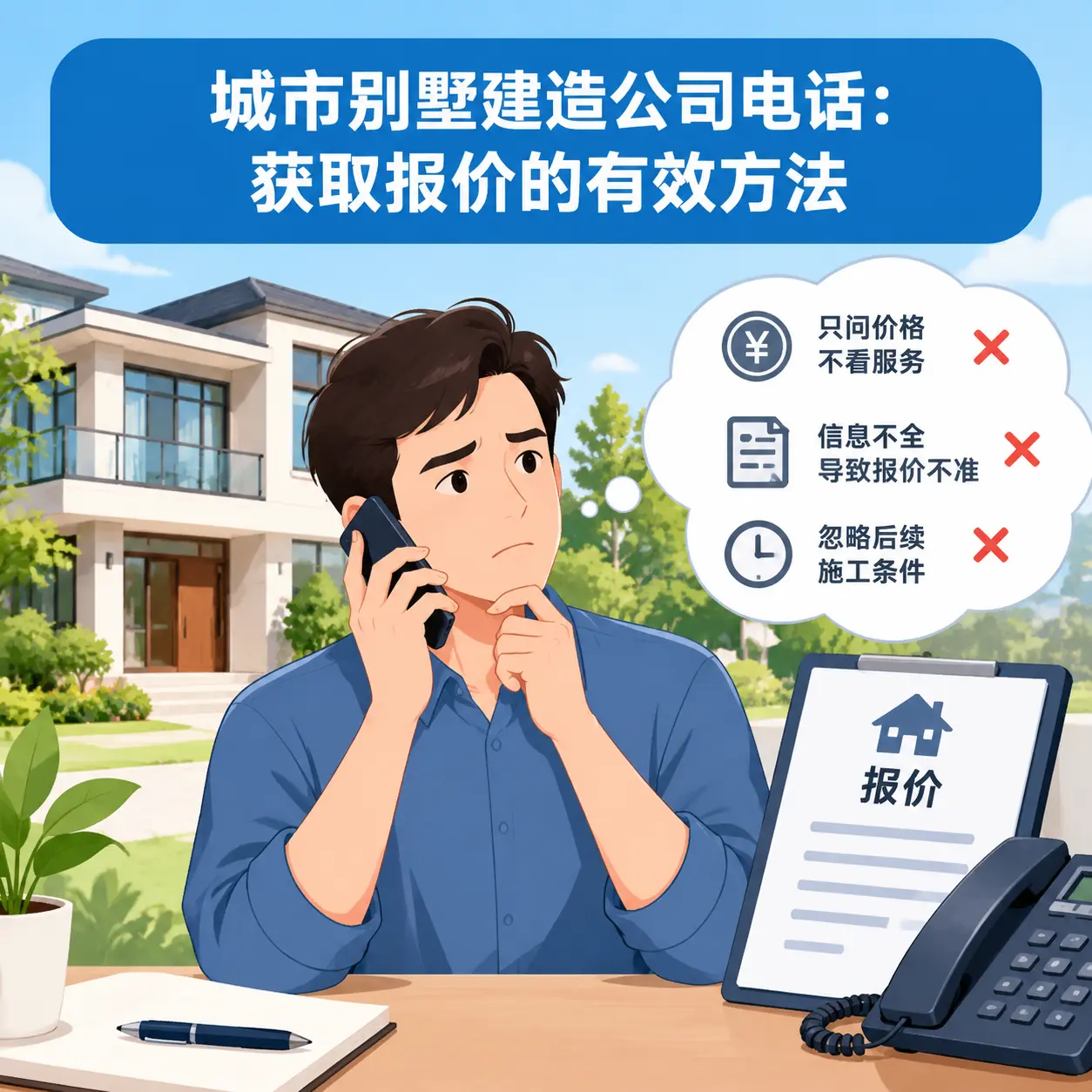 开阳别墅建造公司电话:获取报价的有效方法